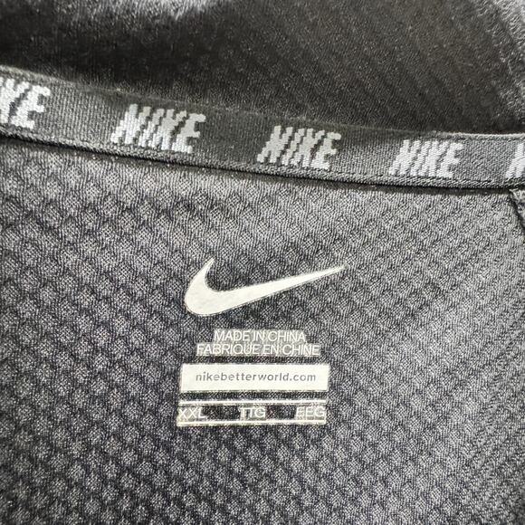 Nike Shield Jacket Mens XXL Gunmetal Gray Metallic Water Wind Repel Full Zip - Picture 2 of 10